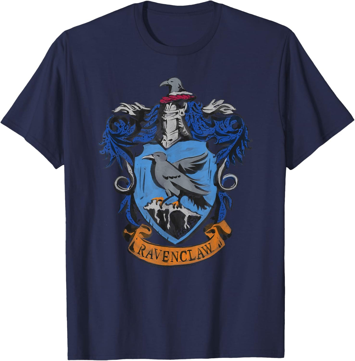 Harry Potter Drawn Ravenclaw Crest T-Shirt - T-Shirt | Navy