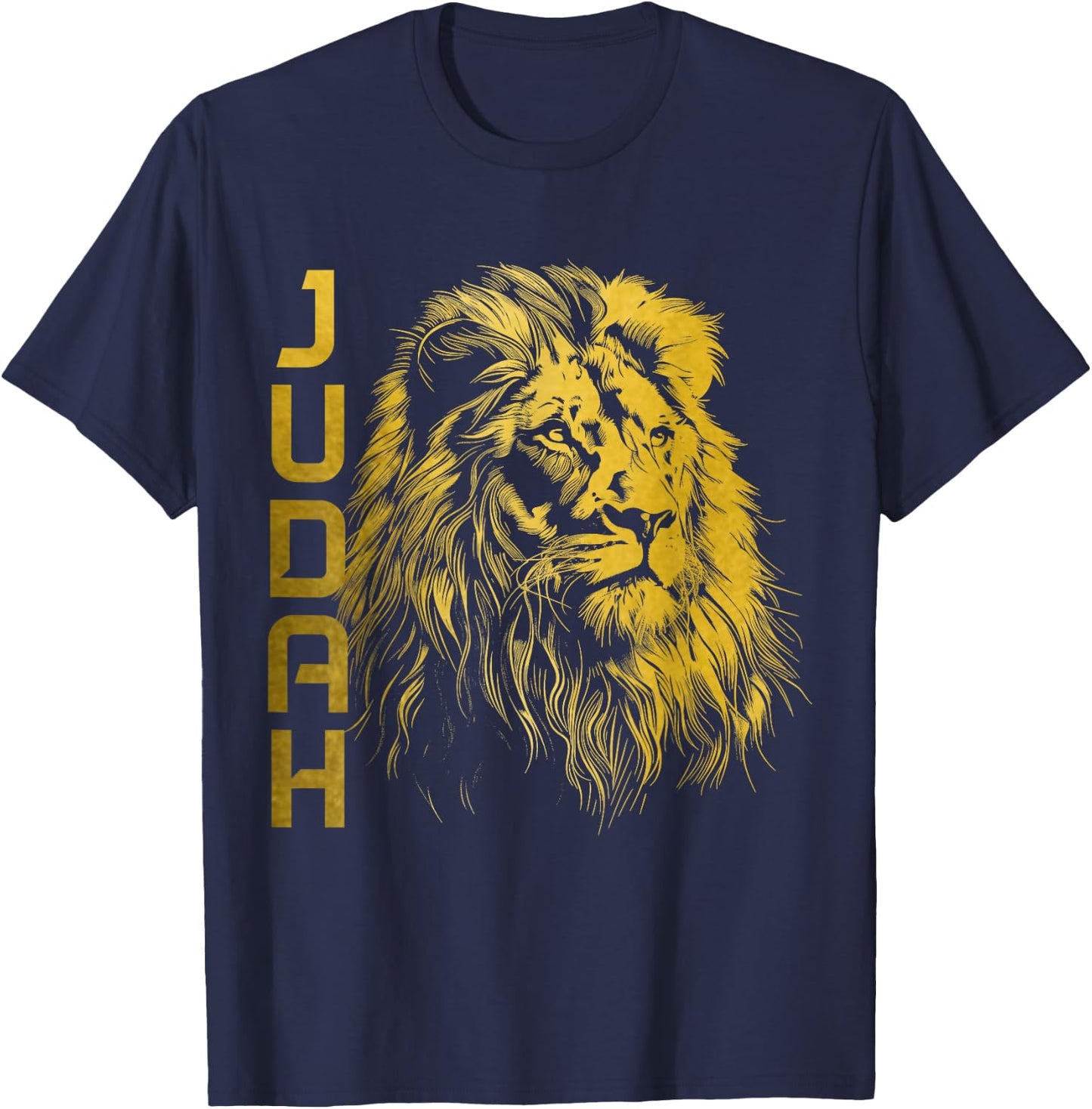Lion Of Judah Hebrew Israelite Christian Jewish African YHWH T-Shirt - T-Shirt | Navy