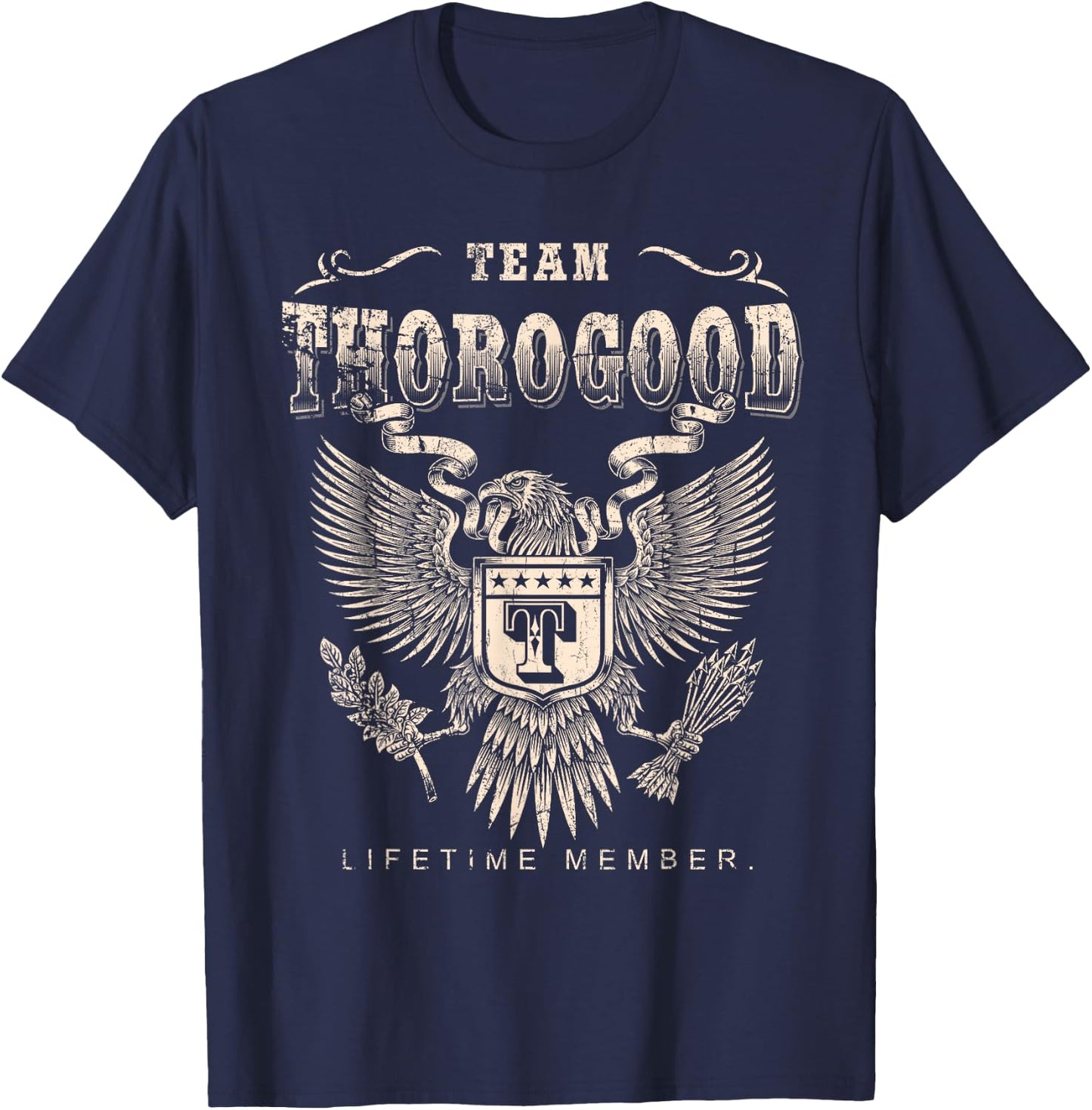 Team Thorogood Lifetime Member - Thorogood Name T-Shirt - T-Shirt | Navy