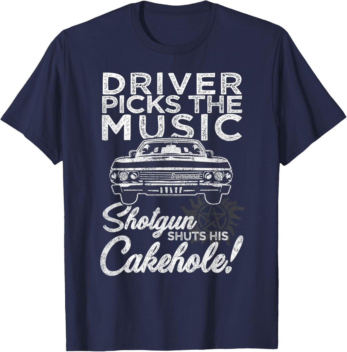 Supernatural Driver Picks Music T-Shirt - T-Shirt | Navy