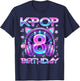 K-Pop 8th Birthday K Pop Girl 8 Year Old Fan Korean Music T-Shirt - T-Shirt | Navy