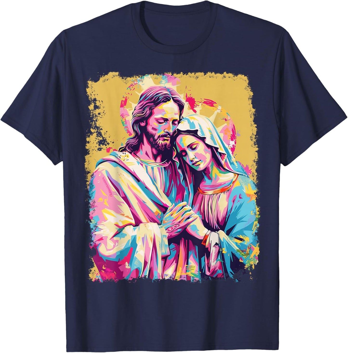 Jesus Christ Saint Mary Magdalene T-Shirt - T-Shirt | Navy