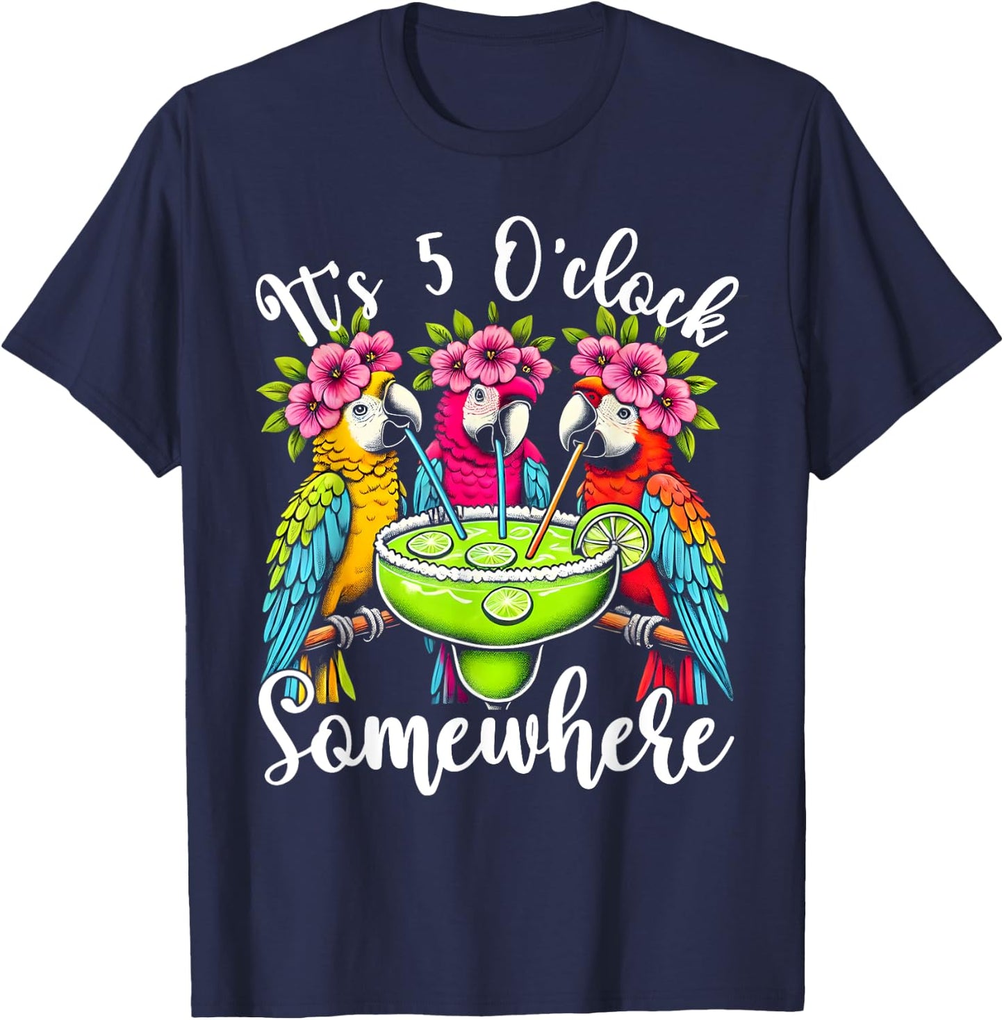 It's 5 O'clock Somewhere T-Shirt - T-Shirt | Navy