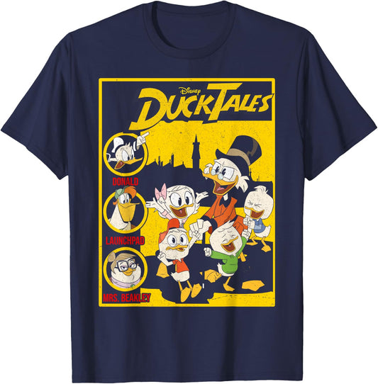 Disney DuckTales Comic Book Cover Small T-Shirt - T-Shirt | Navy