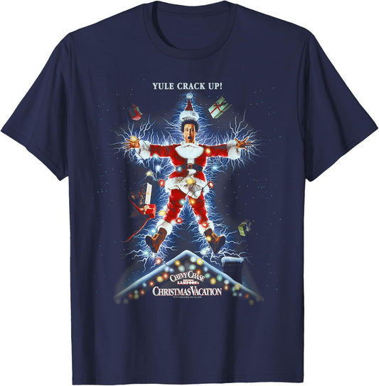 National Lampoon's Christmas Vacation Movie Poster T-Shirt - T-Shirt | Navy