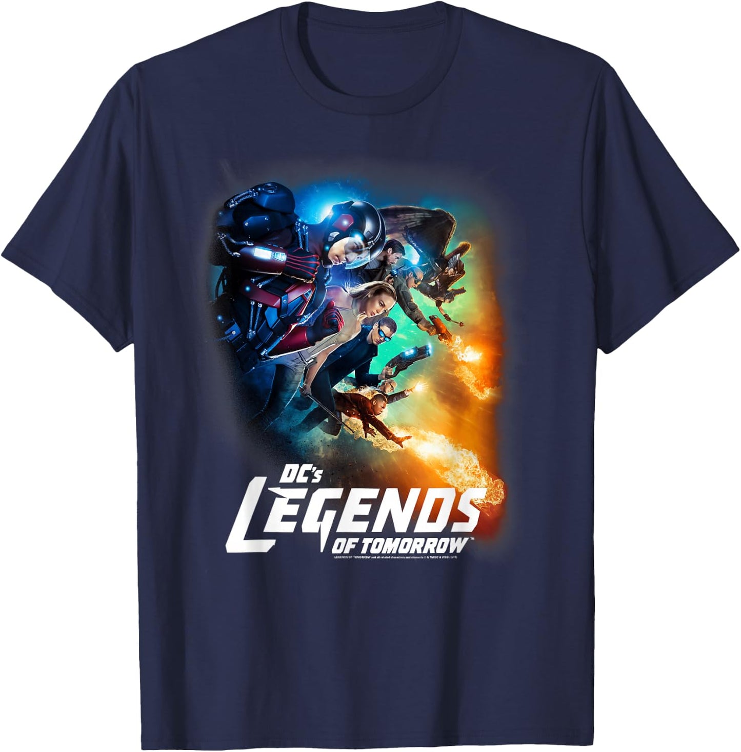 Legends of Tomorrow Team Poster T-Shirt - T-Shirt | Navy