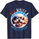 Maltipoo Dog 4th of July Red White and Maltipoo Lovers Men Women Kids T-Shirt - T-Shirt | Navy