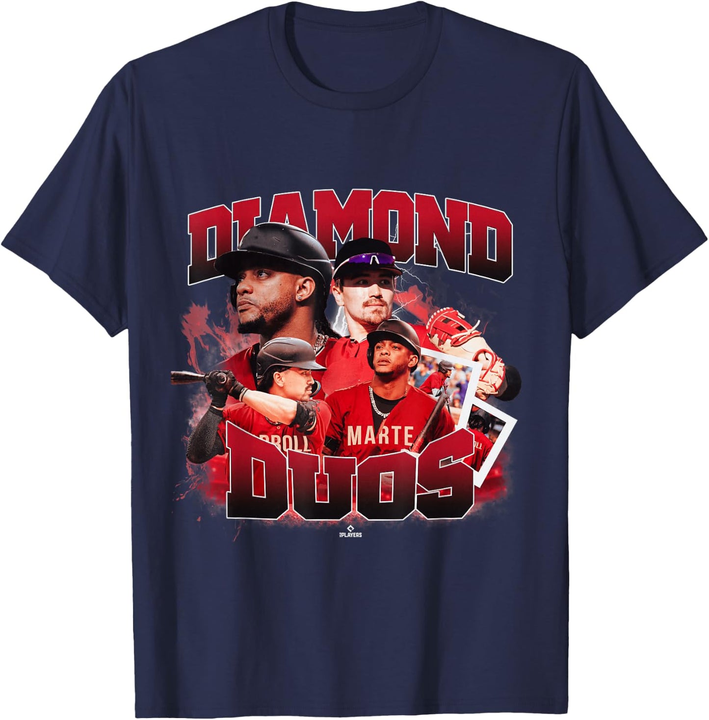 Corbin Carroll & Ketel Marte | Arizona Duos | MLBDDUO4014 T-Shirt - T-Shirt | Navy