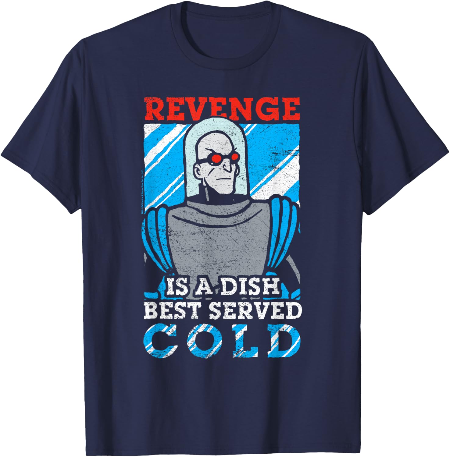 Batman: The Animated Series Mr. Freeze Served Cold T-Shirt - T-Shirt | Navy