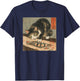 Sushi Cat – Japanese Retro Art Print for Foodie and Cat Love Women Kids T-Shirt - T-Shirt | Navy