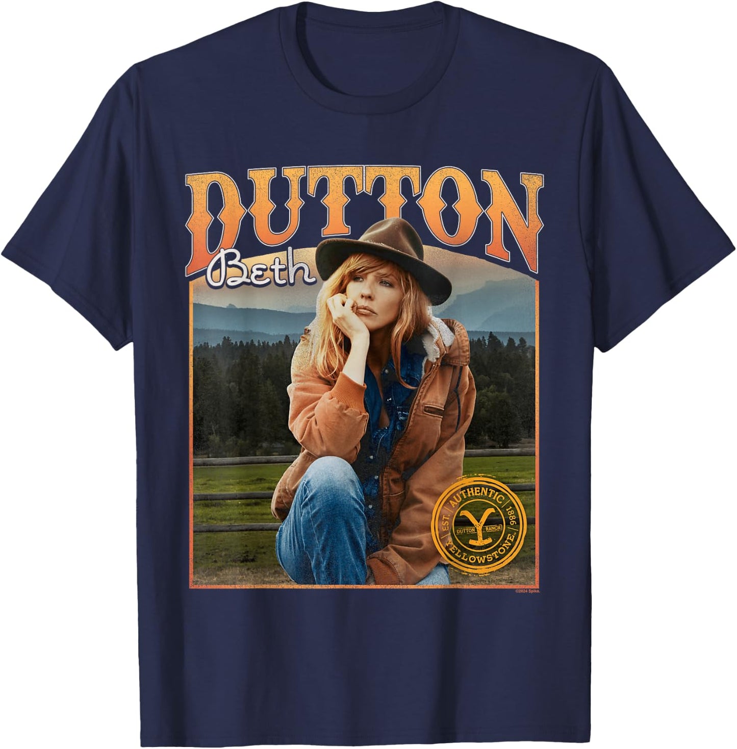 Yellowstone Beth Dutton Thoughts T-Shirt - T-Shirt | Navy