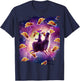 Rave Space Cat On Llama Unicorn - Taco T-Shirt - T-Shirt | Navy
