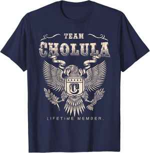 Team Cholula Lifetime Member - Cholula Name T-Shirt - T-Shirt | Navy