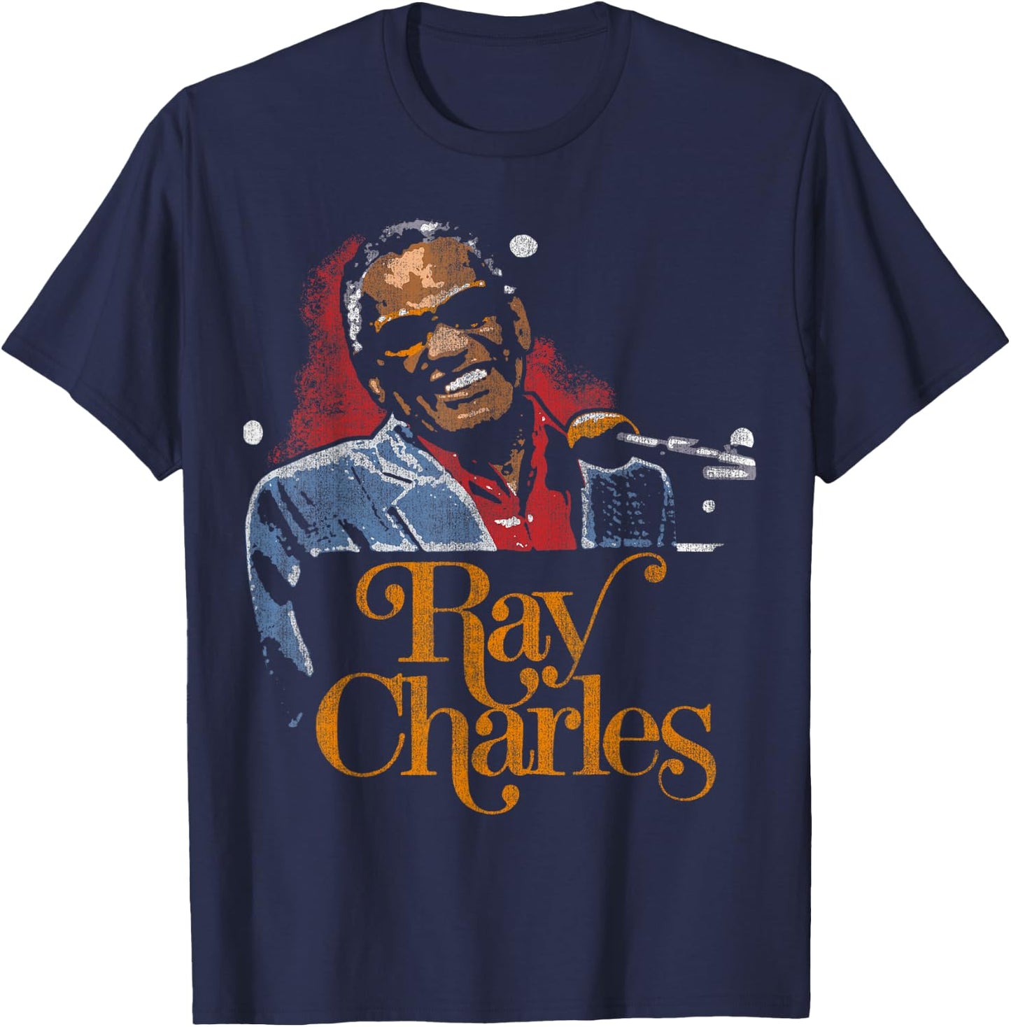 Ray Charles - Million Dollar Smile T-Shirt - T-Shirt | Navy