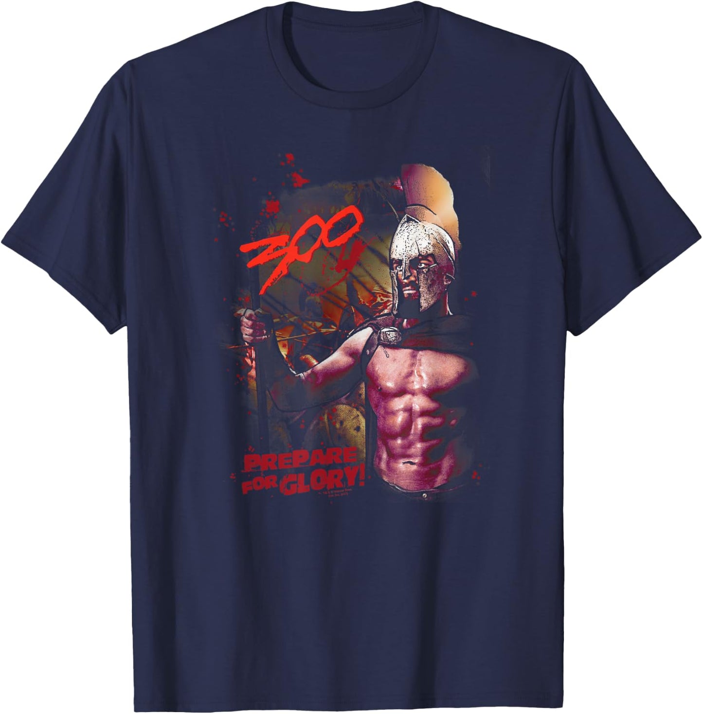 300 Movie Prepare for Glory T-Shirt - T-Shirt | Navy