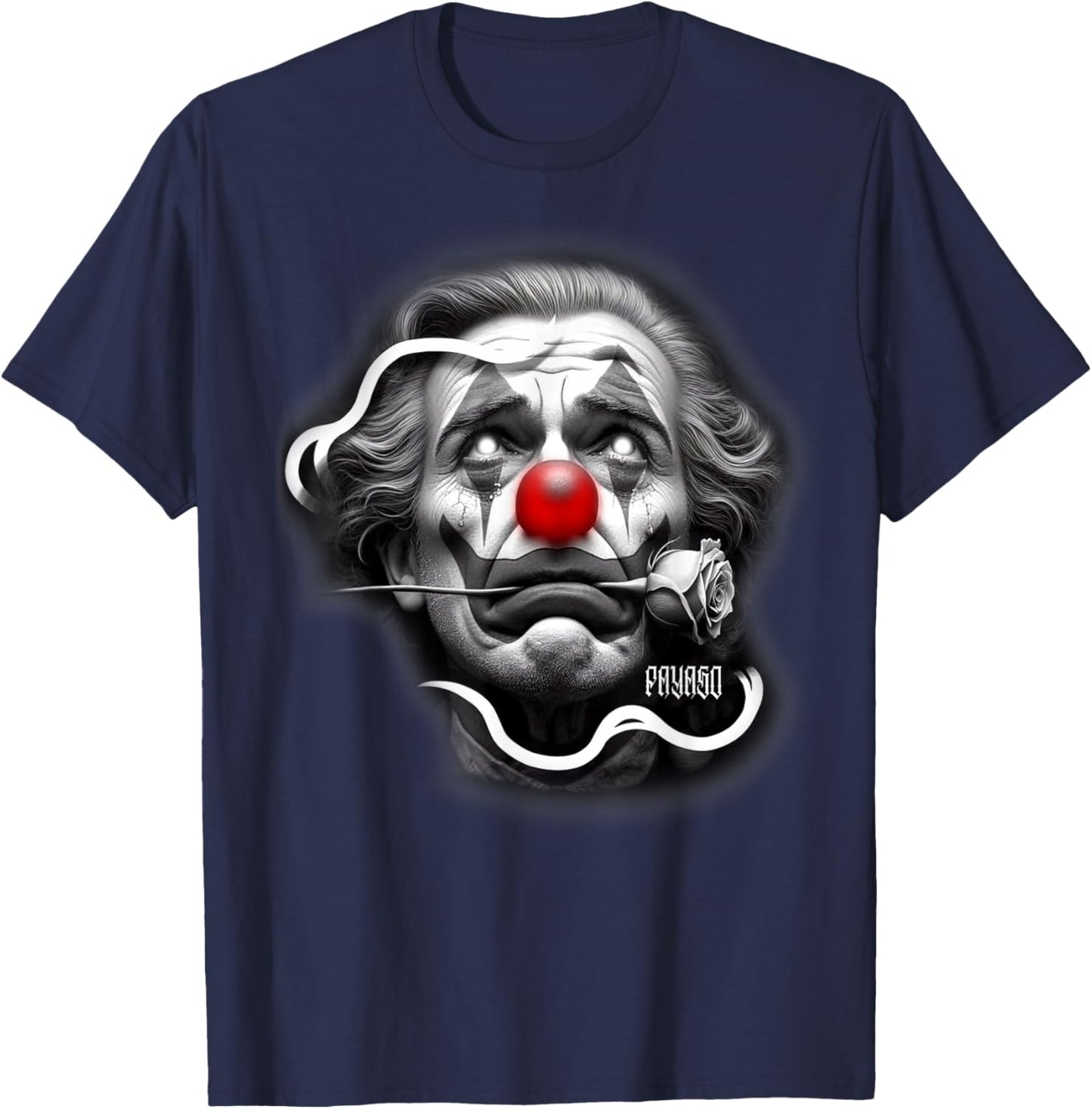 Sad Clown Payaso x Rose Chicano T-Shirt - T-Shirt | Navy