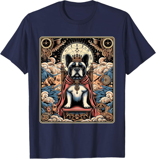 French Bulldog tarot card Women T-Shirt - T-Shirt | Navy