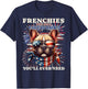 Frenchie Bulldog Patriotic 4th of July Fireworks USA Flag T-Shirt - T-Shirt | Navy