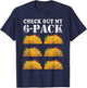 Check Out My Six 6 Pack With Tacos For Cinco de Mayo Men's T-Shirt - T-Shirt | Navy