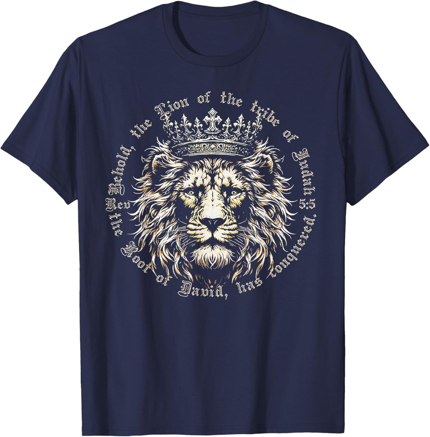 The Lion Of The Tribe Of Juhah T-Shirt - T-Shirt | Navy