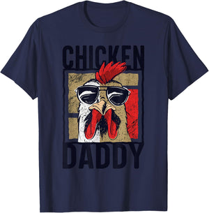 Chicken Daddy - a fun design for every rooster in the basket T-Shirt - T-Shirt | Navy