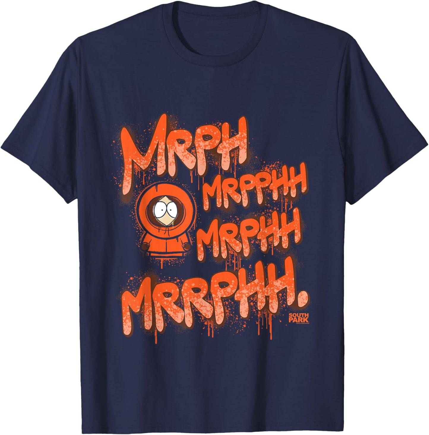 South Park Kenny Mrph, Mrpphh Graffiti T-Shirt - T-Shirt | Navy
