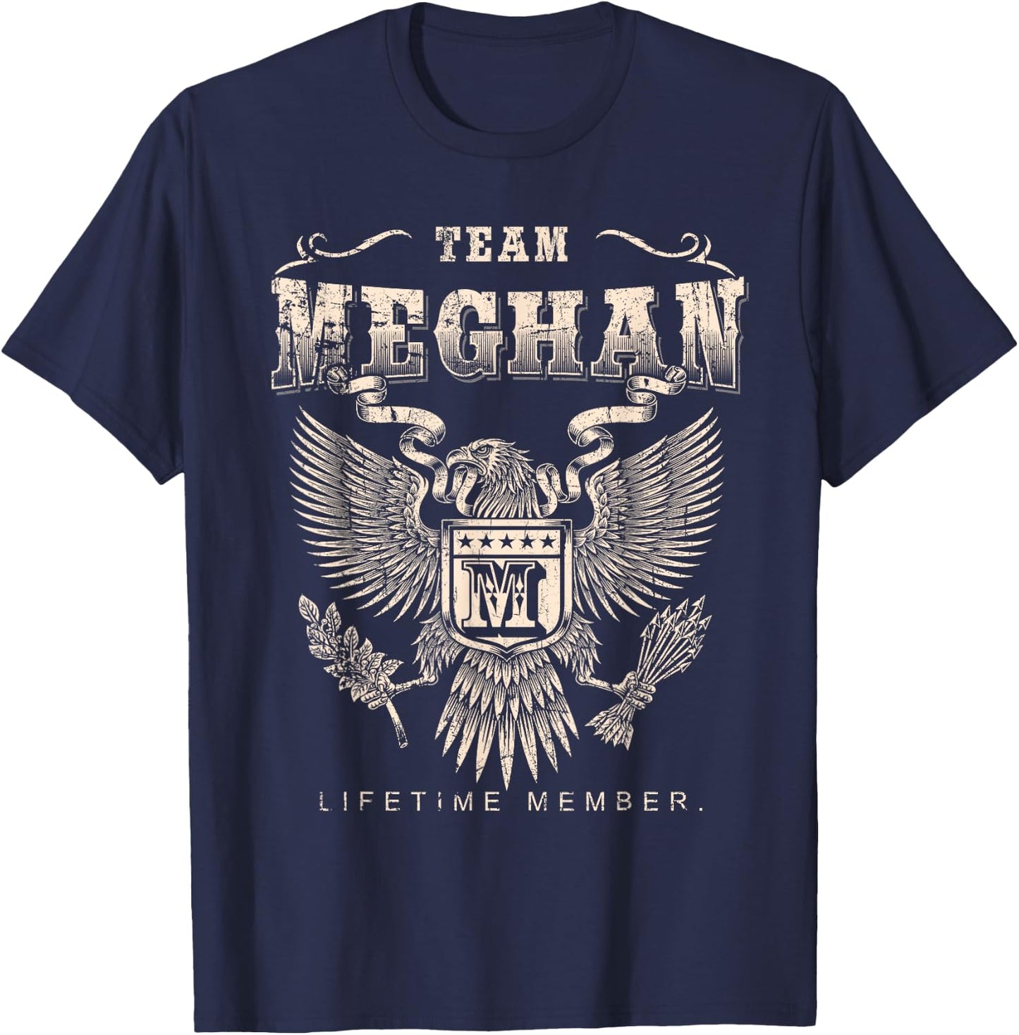 Team Meghan Lifetime Member - Meghan Name T-Shirt - T-Shirt | Navy