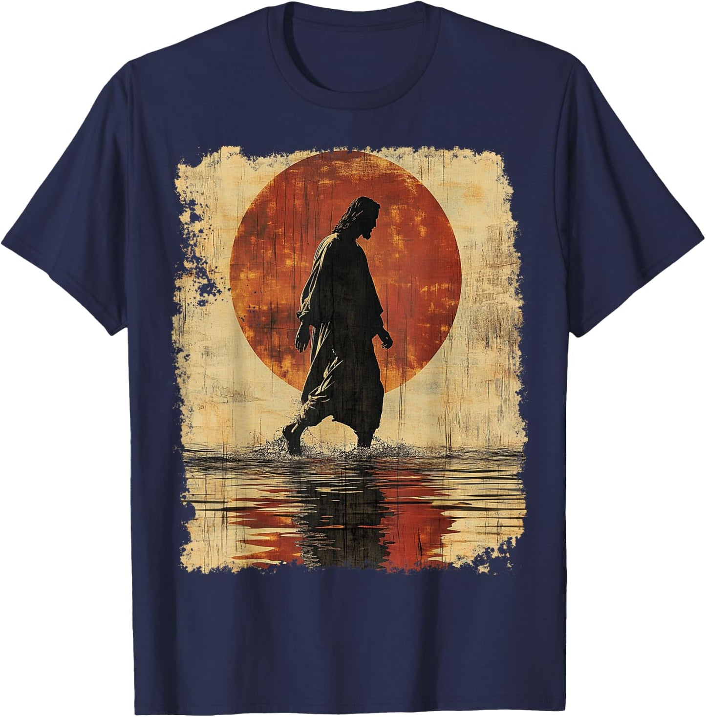 Vintage Jesus Christ Clothing T-Shirt - T-Shirt | Navy