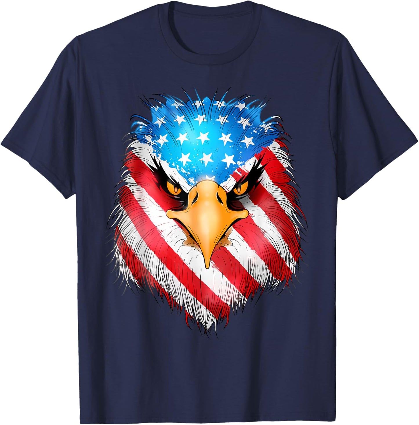 4th Of July Patriotic Eagle USA American Flag men boys T-Shirt - T-Shirt | Navy