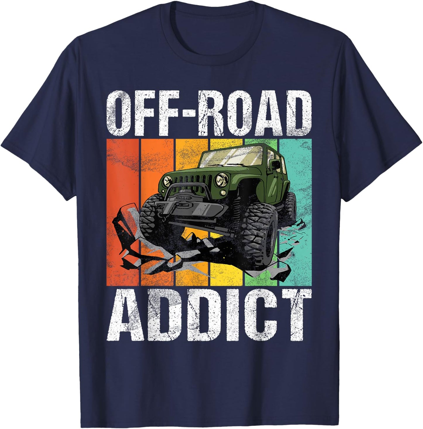 Off-Road Addict Offroad T-Shirt - T-Shirt | Navy
