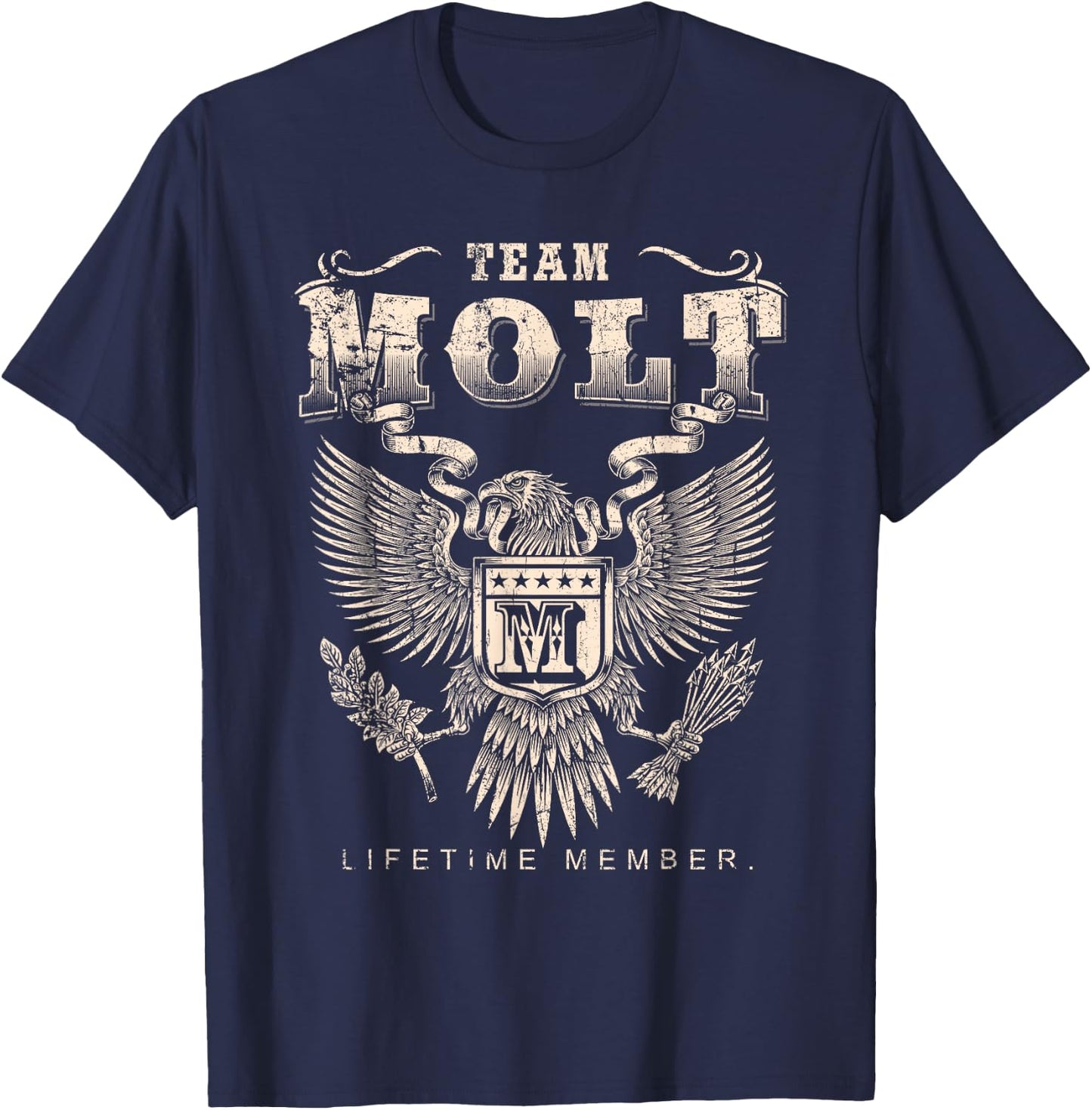 Team Molt Lifetime Member - Molt Name T-Shirt - T-Shirt | Navy