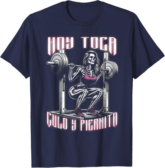 Hoy Toca Pierna Hoy Toca Pierna. Funny Spanish Slang T-Shirt - T-Shirt | Navy