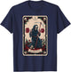 Tarot Card Grim Reaper Deadlifts Workout Gym Occult Reader T-Shirt - T-Shirt | Navy