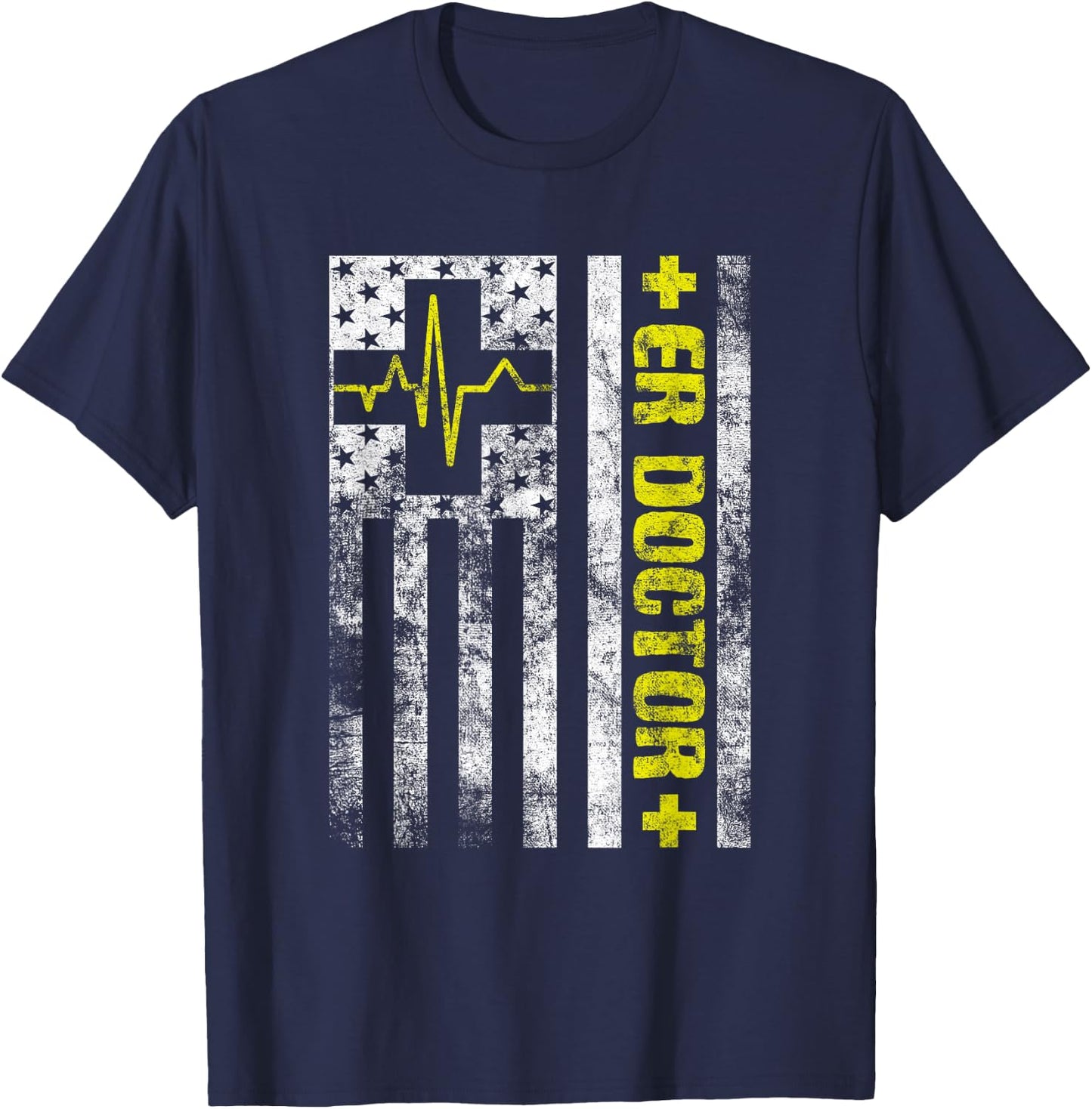 Emergency Department Emergency Medicine Physician ER Doctor T-Shirt - T-Shirt | Navy