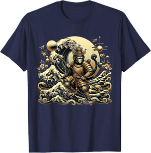 Monkey King Chinese Mythology Sun Wukong Monkey God T-Shirt - T-Shirt | Navy