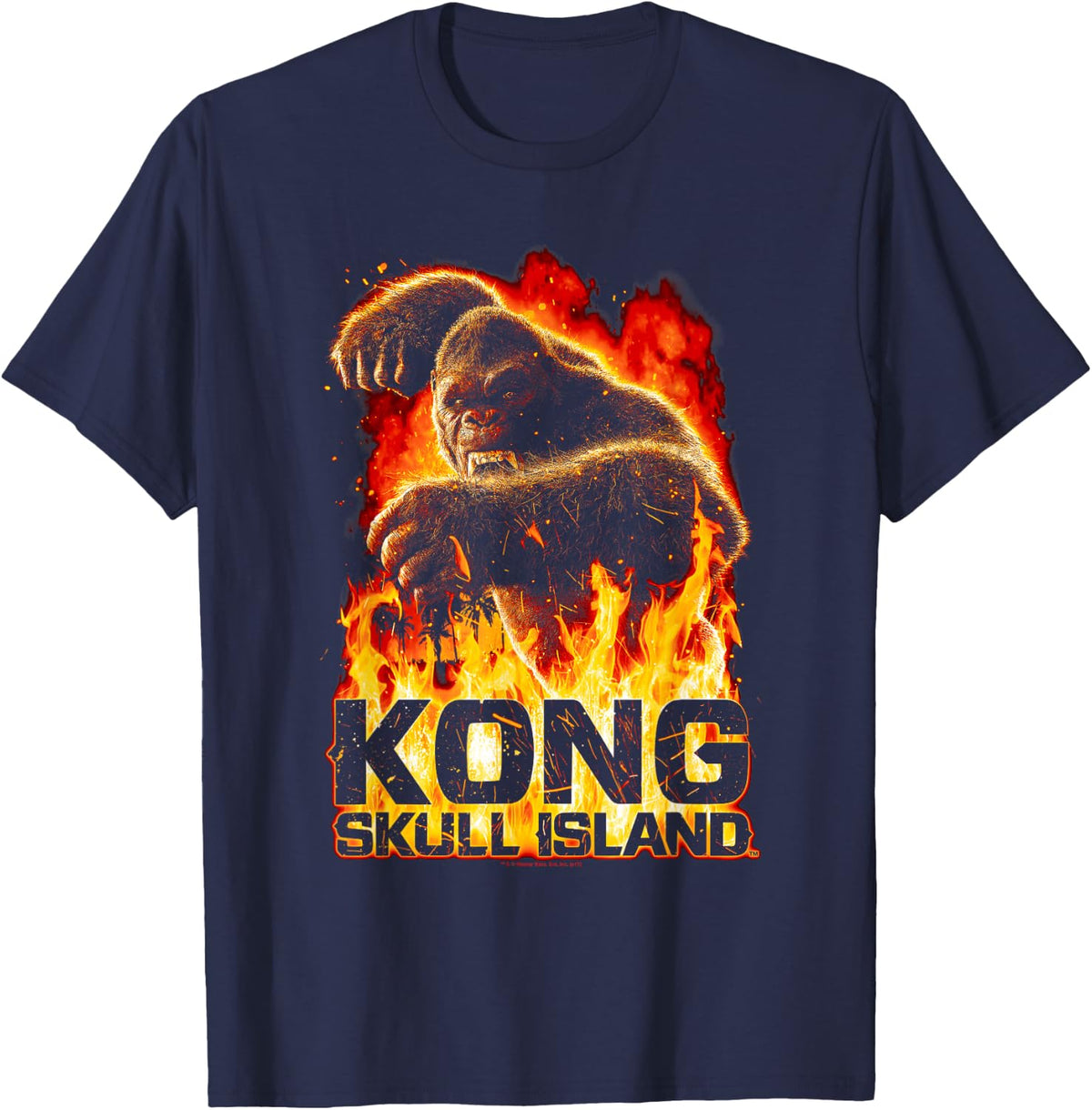 Kong: Skull Island Out of the Fire T-Shirt - T-Shirt | Navy