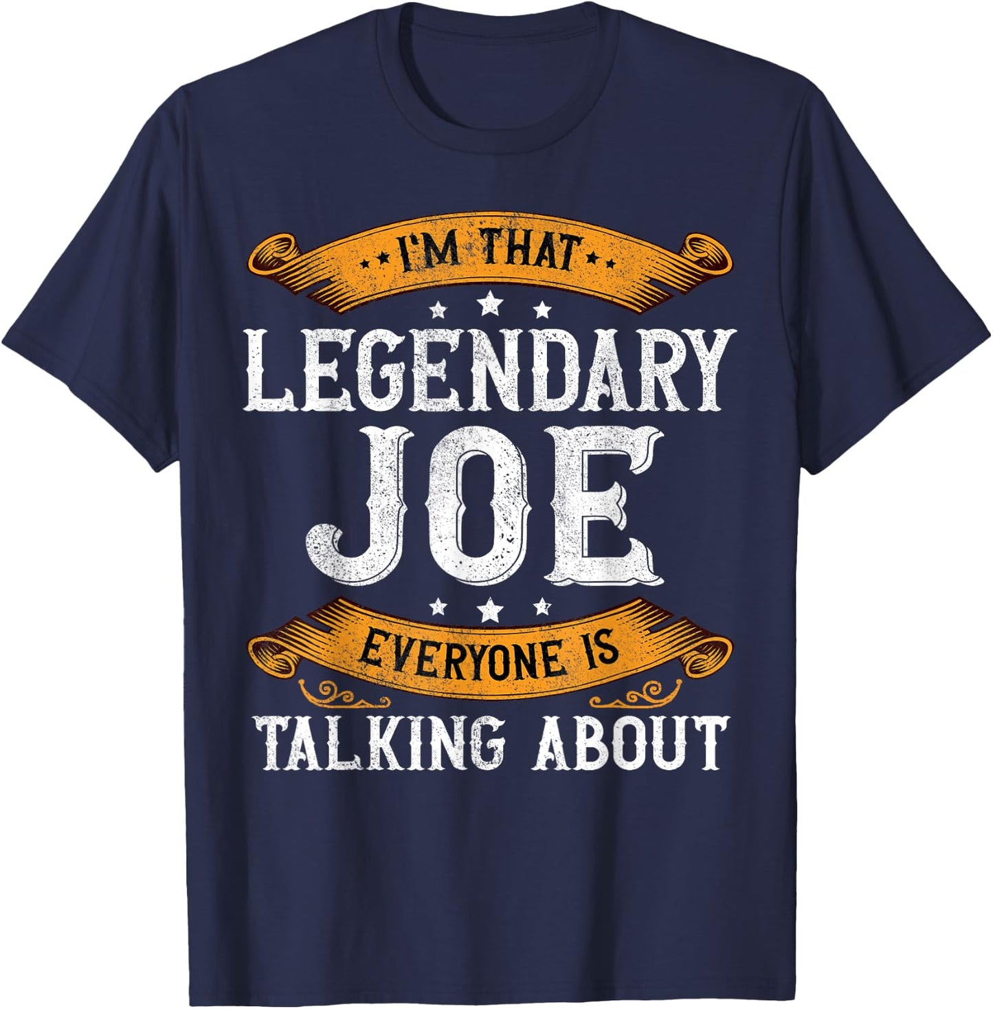Joe Personal Name Funny Joe First Name T-Shirt - T-Shirt | Navy