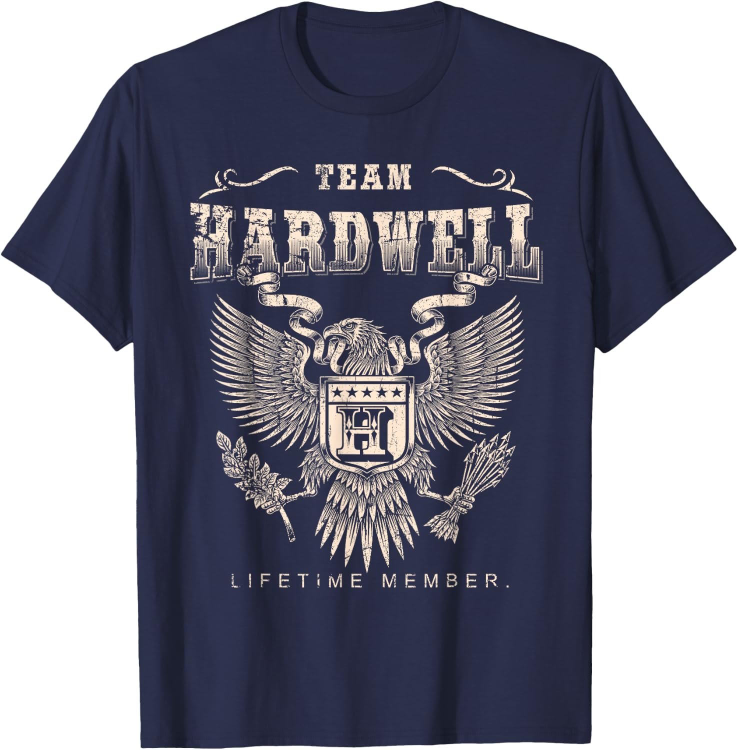 Team Hardwell Lifetime Member - Hardwell Name T-Shirt - T-Shirt | Navy