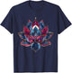Lotus Flower Vintage Japanese Zen Buddhist Buddhism Yoga T-Shirt - T-Shirt | Navy