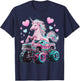 Monster Truck Unicorn Girl Birthday Party Monster Truck T-Shirt - T-Shirt | Navy