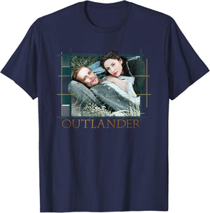 Outlander Tartan Photo T-Shirt - T-Shirt | Navy