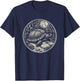 Box Turtle Nature Scene Graphic Art Design And Men T-Shirt - T-Shirt | Navy