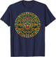 Aztec Calendar And Hispanic Mayan Heritage T-Shirt - T-Shirt | Navy