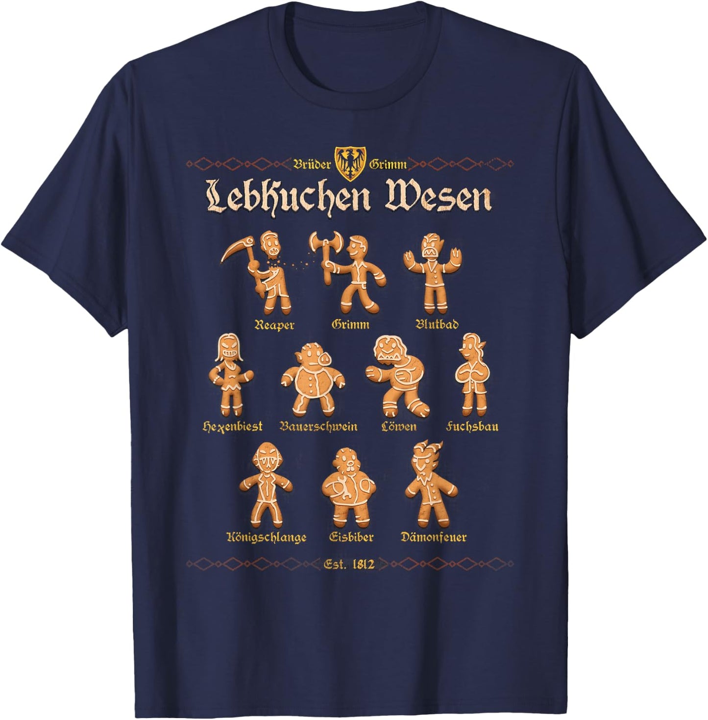 Grimm Gingerbread T-Shirt - T-Shirt | Navy