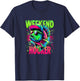 Weekend Hooker on the Weekend Funny Fishing Pun Word Play T-Shirt - T-Shirt | Navy