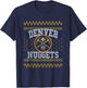 NBA Denver Nuggets Ugly Christmas Sweater Style T-Shirt - T-Shirt | Navy