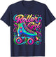 Roller Girl Roller Skates 90s 80s T-Shirt - T-Shirt | Navy