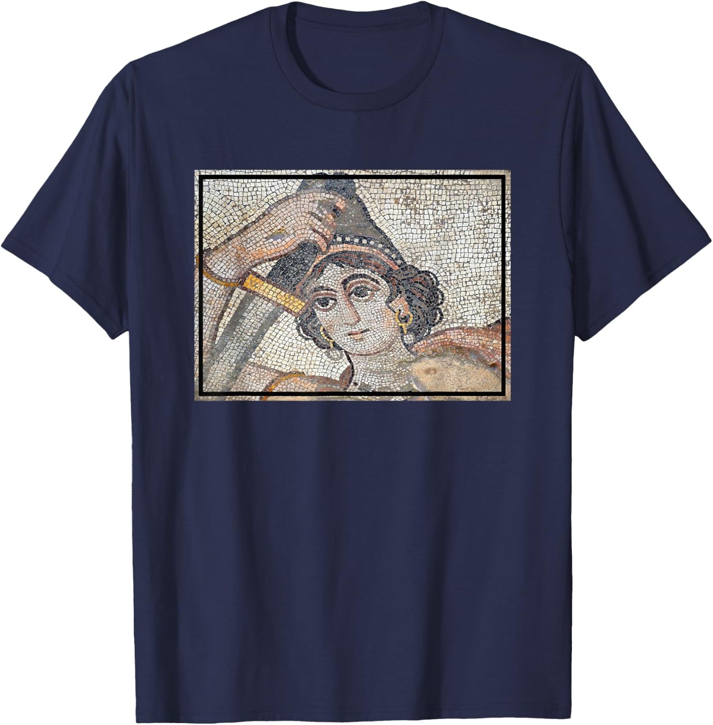 Hippolyta Mosaic T-Shirt - T-Shirt | Navy