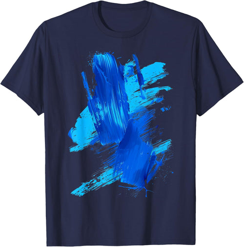 Blue Brushstroke Art