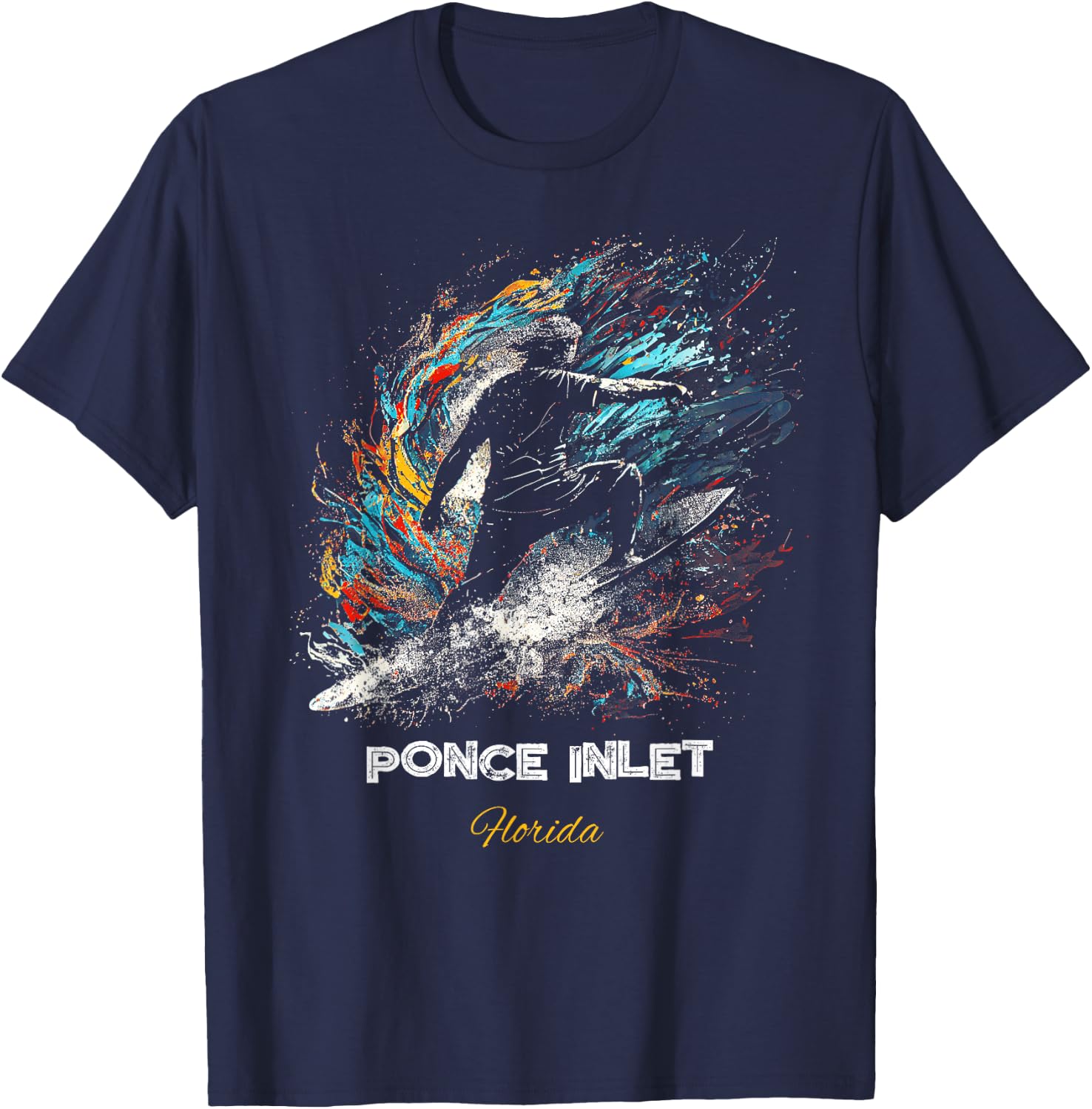 Ponce Inlet Florida T-Shirt - T-Shirt | Navy